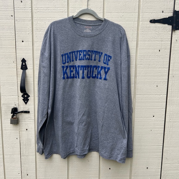 University Of Kentucky Handout Long Sleeve T-shirt Men 3XL Raised Stitch Letters - Picture 1 of 5
